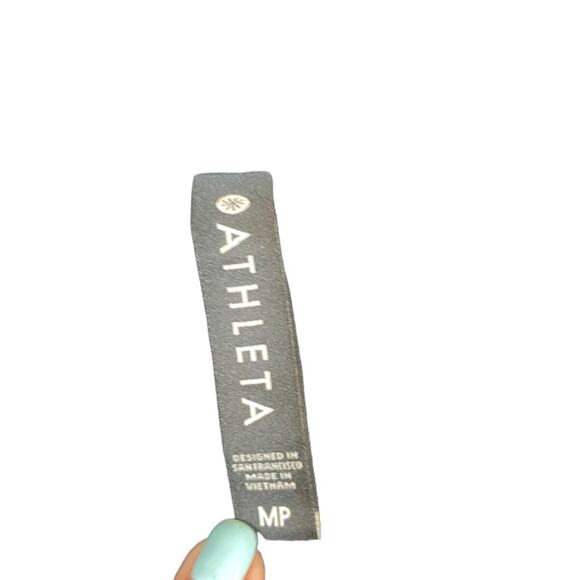 Athleta Black Long Sleeve Athletic Pullover Casual Sweatshirt Women SZ MP - Picture 7 of 8